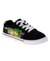 Nickelodeon Little And Big Boys Teenage Mutant Ninja Turtles Lace Up Canvas Sneakers In Black