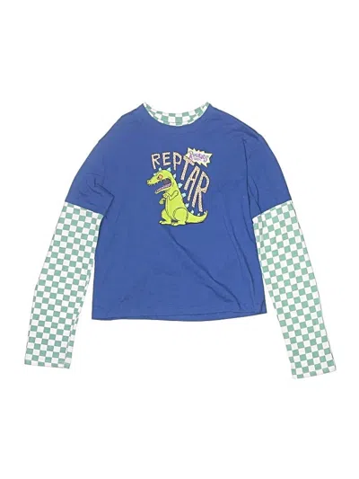 Pre-owned Nickelodeon Kids' Long Sleeve T-shirt In Blue