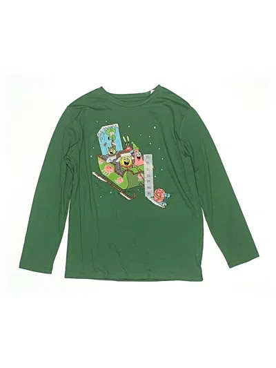 Pre-owned Nickelodeon Kids' Long Sleeve T-shirt In Green