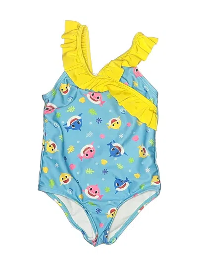 Pre-owned Nickelodeon Kids' One Piece Swimsuit In Blue