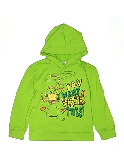 Pre-owned Nickelodeon Kids' Pullover Hoodie In Green