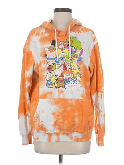 Pre-owned Nickelodeon Pullover Hoodie In Orange