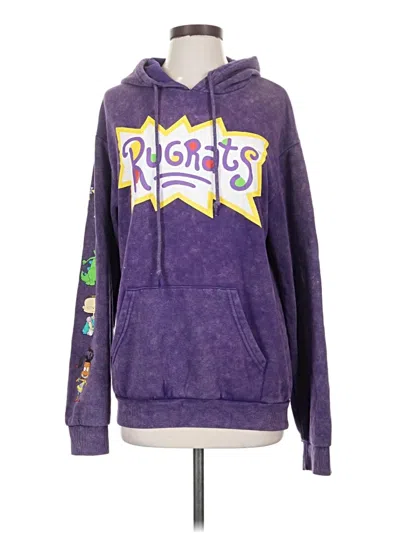 Pre-owned Nickelodeon Pullover Hoodie In Purple