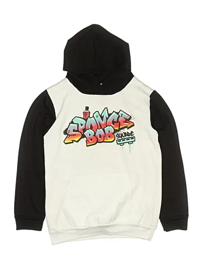 Pre-owned Nickelodeon Kids' Pullover Hoodie In White