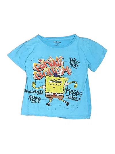 Pre-owned Nickelodeon Kids' Short Sleeve T-shirt In Blue