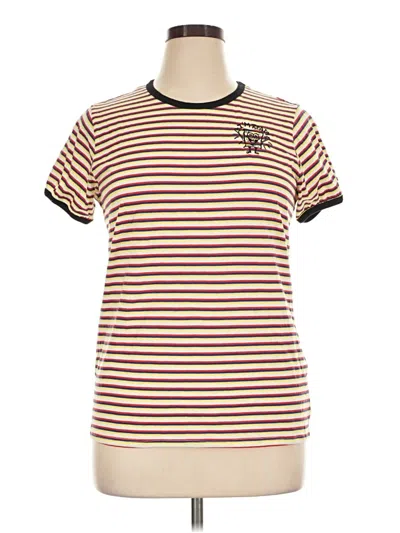 Pre-owned Nickelodeon Short Sleeve T-shirt In Brown