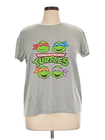 Pre-owned Nickelodeon Short Sleeve T-shirt In Gray