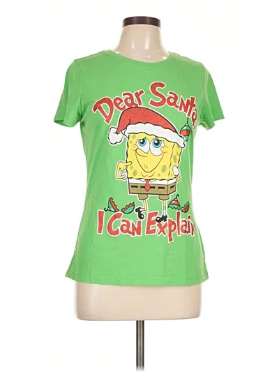 Pre-owned Nickelodeon Short Sleeve T-shirt In Green