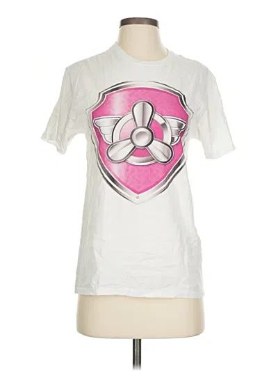 Pre-owned Nickelodeon Short Sleeve T-shirt In White