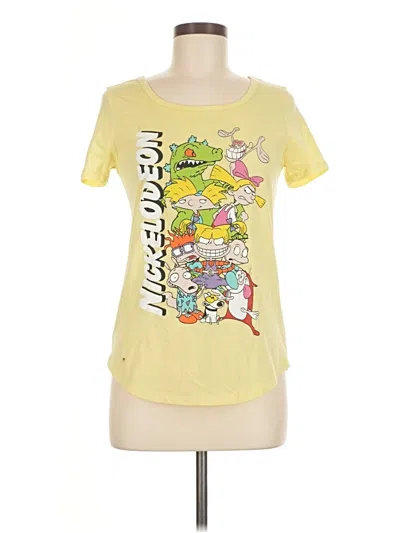 Pre-owned Nickelodeon Short Sleeve T-shirt In Yellow