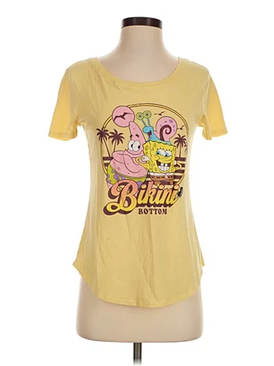 Pre-owned Nickelodeon Short Sleeve T-shirt In Yellow