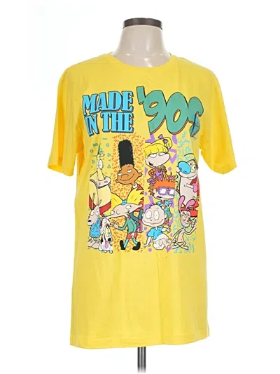 Pre-owned Nickelodeon Short Sleeve T-shirt In Yellow