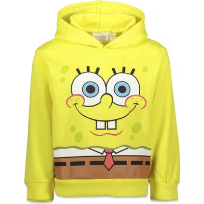Nickelodeon Kids'  Spongebob Squarepants Fleece Pullover Hoodie In Yellow