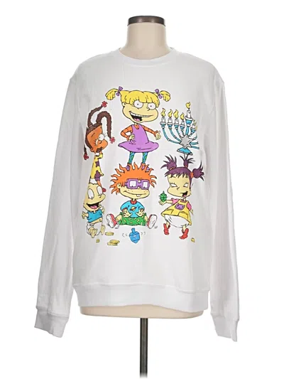 Pre-owned Nickelodeon Sweatshirt In White