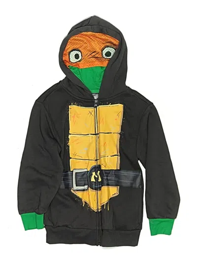 Pre-owned Nickelodeon Kids' Zip Up Hoodie In Black