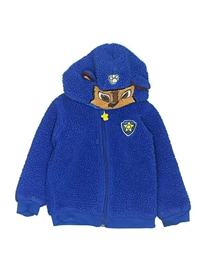 Pre-owned Nickelodeon Kids' Zip Up Hoodie In Blue