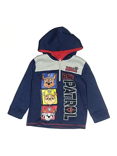 Pre-owned Nickelodeon Kids' Zip Up Hoodie In Blue