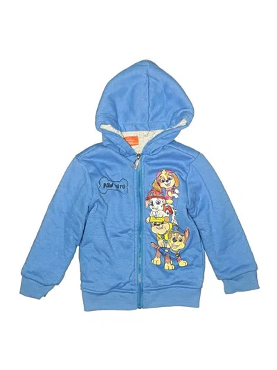 Pre-owned Nickelodeon Kids' Zip Up Hoodie In Blue