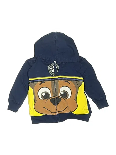 Pre-owned Nickelodeon Kids' Zip Up Hoodie In Blue
