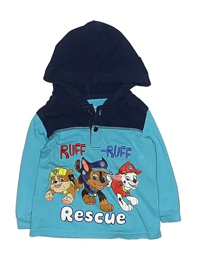 Pre-owned Nickelodeon Kids' Zip Up Hoodie In Blue