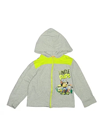 Pre-owned Nickelodeon Kids' Zip Up Hoodie In Gray