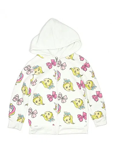 Pre-owned Nickelodeon Kids' Zip Up Hoodie In White