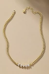Nickho Rey Carrie Crystal Link Necklace In Gold