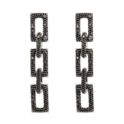 Nickho Rey Flat Block Earrings In Black