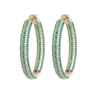 Nickho Rey Tire Hoops In Green