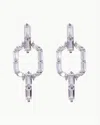 Nickho Rey Women's Liam Earrings In White Rhodium In Silver