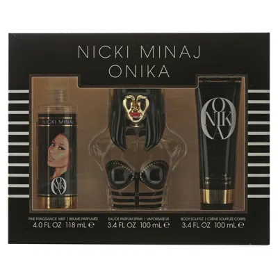 Nicki Minaj Onika Ladies Set 3.4 oz Edp Spray/ 4.0 oz Body Mist/ 3.4 oz Body Souffle