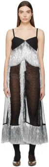 Nicklas Skovgaard Black & Silver Adyson Maxi Dress In Black/silver
