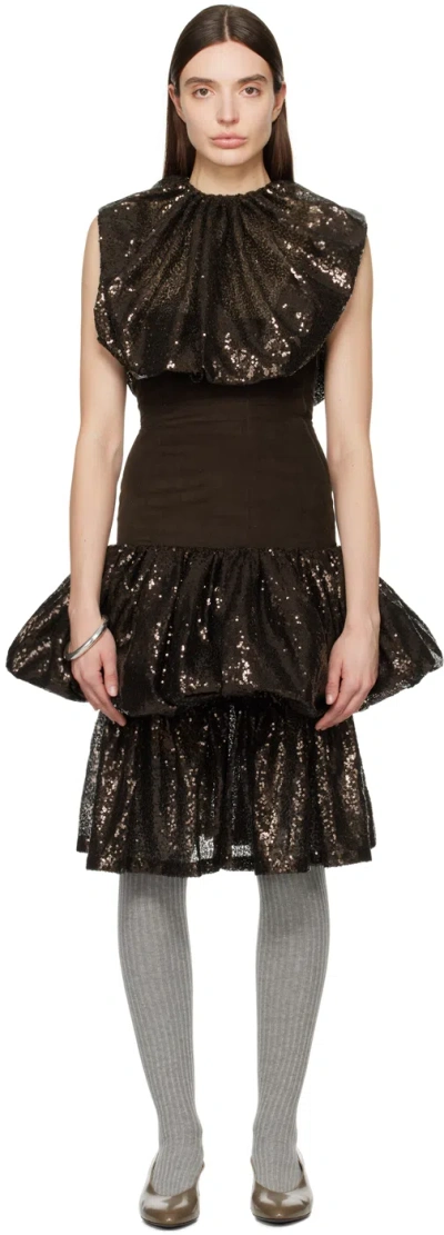 Nicklas Skovgaard Brown Amanda Midi Dress