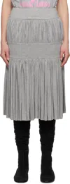 Nicklas Skovgaard Gray Anni Midi Skirt In Grey