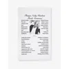 Nicky Haslam Studio Ltd Text-print Cotton Tea Towel