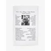 Nicky Haslam Studio Ltd Text-print Cotton Tea Towel