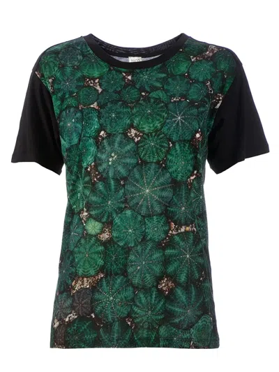 Nico Cactus Print T-shirt In Green