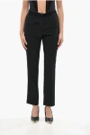 Nico Giani Wool Pants With Ton On Ton Side Band In Black
