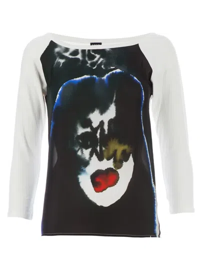 Nico Printed Longsleeved T-shirt In White