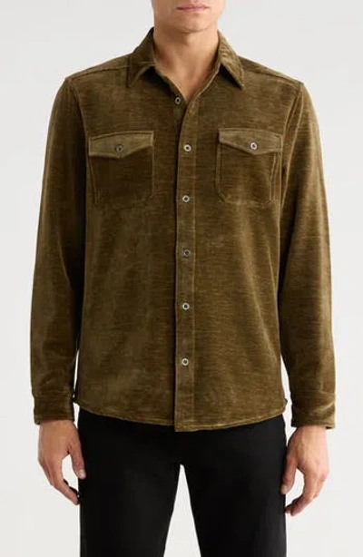 Nicoby Antique Shacket In Green