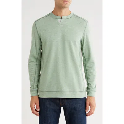 Nicoby Mélange Reversible Long Sleeve Shirt In Green