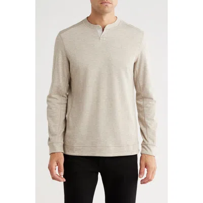 Nicoby Mélange Reversible Long Sleeve Shirt In Brown