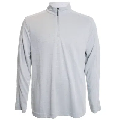 Nicoby Men's Modal Houndstooth Zip Sweater In Grey In Multi