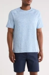 Nicoby Performance Mini Stripe Raglan T-shirt In Blue