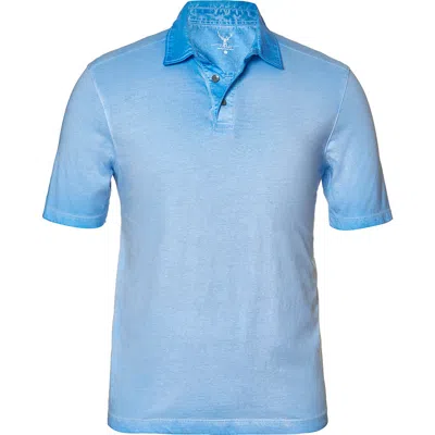 Nicoby Spray Pima Cotton Polo In Light Blue