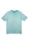 Nicoby Spray V-neck Pima Cotton T-shirt In Turquoise