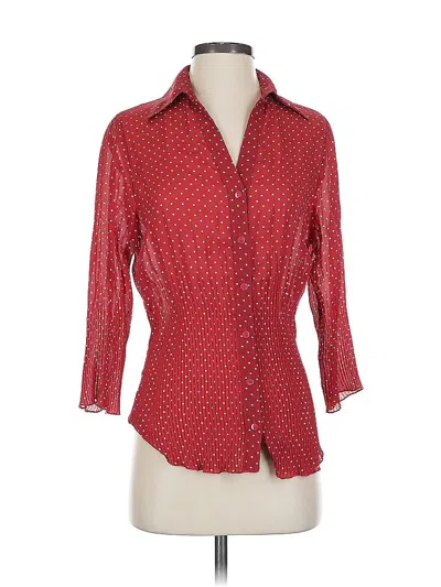 Pre-owned Nicola 3/4 Sleeve Blouse In Red
