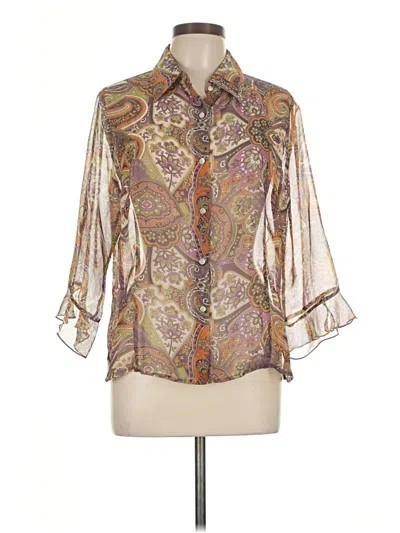 Pre-owned Nicola 3/4 Sleeve Blouse In White