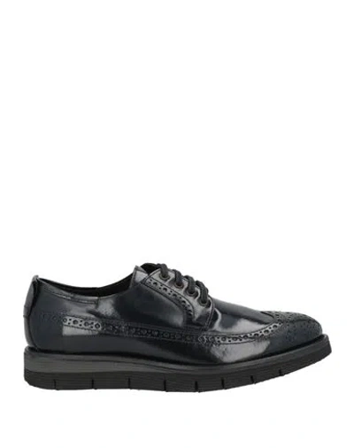 Nicola Barbato Man Lace-up Shoes Black Size 9 Leather