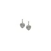 Nicola Bathie Designs Women's Gold Blanc Bezel Heart Earwire